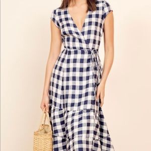 NWT Reformation Gingham Calista Dress